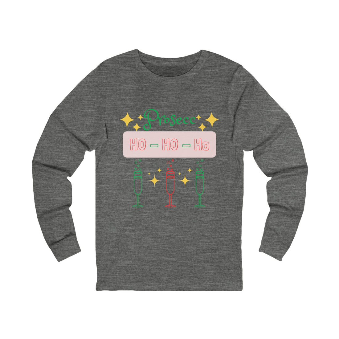 Christmas Prosecco Long Sleeve Tee